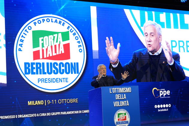IPA89549762 - Milan, October 11, 2026, Forza Italia Event: The Optimism of Will at the East End Studios on Via Mecenate with Antonio Tajani  Copyright: xDuilioxPiaggesix xDuilioxPiaggesix IPA89549762