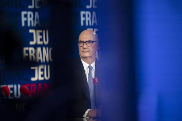 French Economy Minister Roland Lescure Franc Jeu - Paris French Economy Minister Roland Lescure during an interview at Franc Jeu on France 2 channel in Paris, France on October 11, 2026.Photo by Eliot Blondet ABACAPRESS.COM Paris France France  Copyright: xBlondetxEliot ABACAx