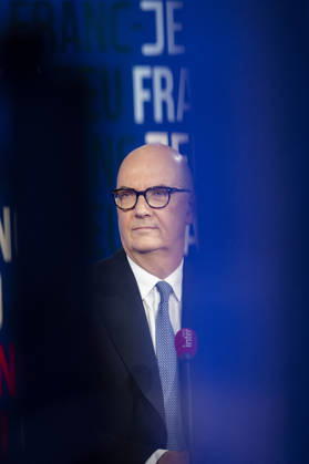 French Economy Minister Roland Lescure Franc Jeu - Paris French Economy Minister Roland Lescure during an interview at Franc Jeu on France 2 channel in Paris, France on October 11, 2026.Photo by Eliot Blondet ABACAPRESS.COM Paris France France  Copyright: xBlondetxEliot ABACAx