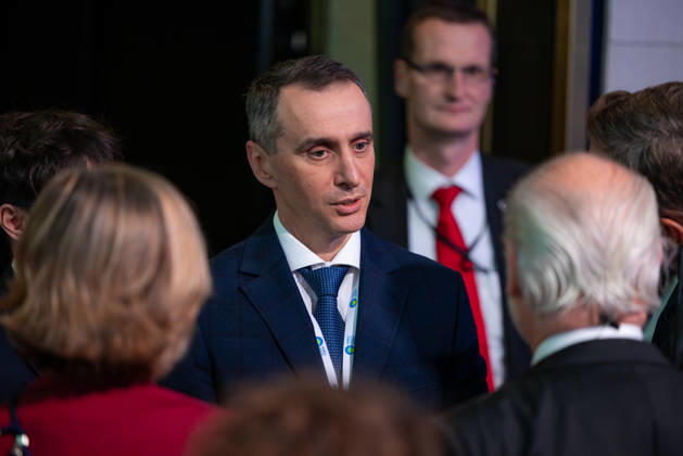World Health Summit 2026 Weltgesundheitsgipfel. Deutschland, Berlin am 11. Oktober 2026: Der ukrainische Gesundheitsminister Wiktor Ljaschko beim World Health Summit in Berlin.