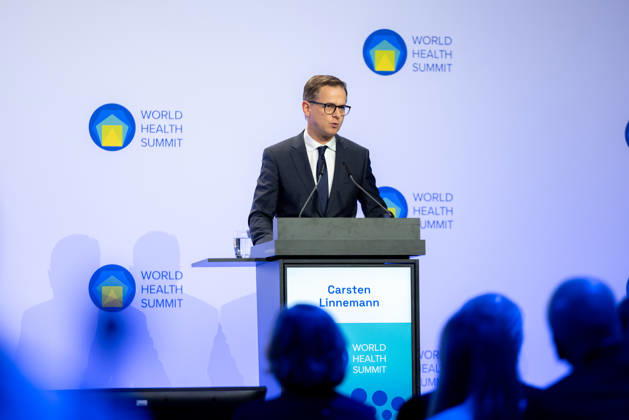World Health Summit 2026 Weltgesundheitsgipfel. Deutschland, Berlin am 11. Oktober 2026: Gesundheitsminister Dr. Carsten Linnemann (CDU) hält eine Keynote-Rede auf dem World Health Summit.