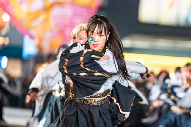 General view, October 11, 2026 - Dancers perform during the main festival of the 27th Tokyo Yosakoi Festival in Ikebukuro, Tokyo, Japan, on October 11, 2026. Held as part of Fukuro Matsuri, the annual dance festival brings together approximately 100 teams and 5,000 performers from across Japan, filling the streets with colorful costumes, synchronized choreography, and energetic yosakoi performances. aflo_355103966