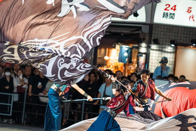 General view, October 11, 2026 - Dancers perform during the main festival of the 27th Tokyo Yosakoi Festival in Ikebukuro, Tokyo, Japan, on October 11, 2026. Held as part of Fukuro Matsuri, the annual dance festival brings together approximately 100 teams and 5,000 performers from across Japan, filling the streets with colorful costumes, synchronized choreography, and energetic yosakoi performances. aflo_355104187
