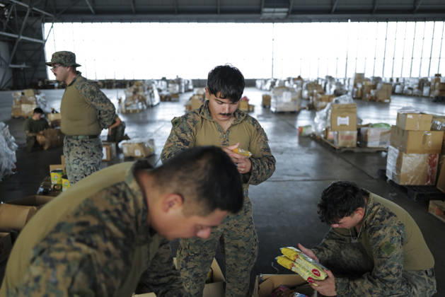 US military personnel organize humanitarian aid supplies in Panama PANAMA PACIFICO, PANAMA - OCTOBER 11: U.S. military personnel organize and sort humanitarian aid supplies at Panama Pacifico International Airport in Panama on October 11, 2026. The U.S. Southern Command is providing emergency assistance to communities affected by a 7.7-magnitude earthquake that struck Panama on Friday. Mauricio Valenzuela Anadolu Panama Pacifico Panama. Editorial use only. Please get in touch for any other usage.  Copyright: x2026xAnadoluxMauricioxValenzuelax