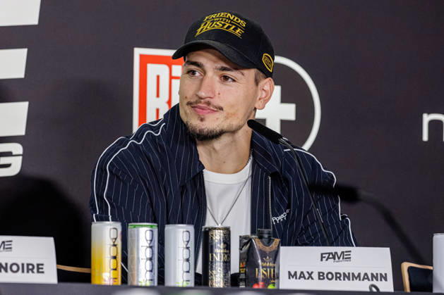 11.10.2026. Essen. Max Bornmann bei der Pressekonferenz zum Fame Fighting 4 Promiboxen. Essen Atlantic Hotel Nordrhein-Westfalen Deutschland