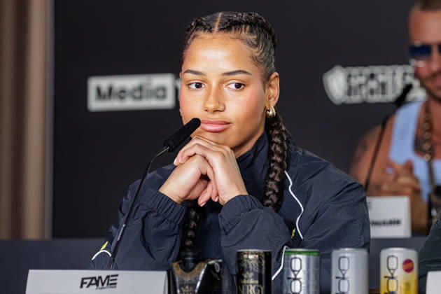 11.10.2026. Essen. Brenda Brinkmann bei der Pressekonferenz zum Fame Fighting 4 Promiboxen. Essen Atlantic Hotel Nordrhein-Westfalen Deutschland