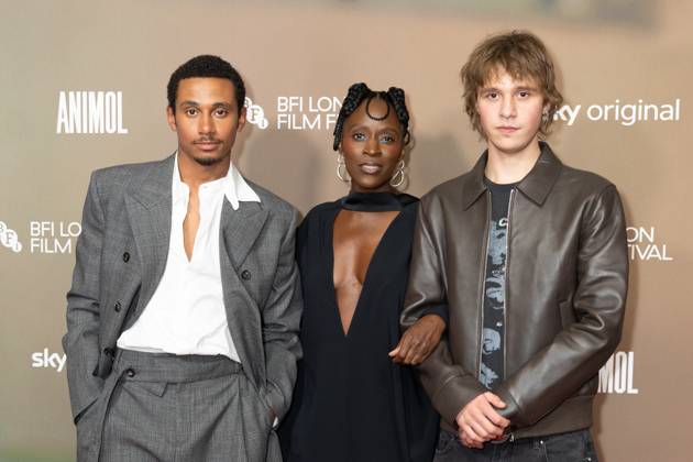 October 11, 2026, London, United Kingdom: (L-R), Sekou Diaby, Sharon Duncan-Brewster and Vladyslav Baliuk attend the ANIMOL Screening at The 70th BFI London Film Festival at the BFI, Southbank.Cast and Guests attend the ANIMOL Screening at The 70th BFI London Film Festival, The BFI, Southbank, London London United Kingdom - ZUMAs197 20261011_aaa_s197_147 Copyright: xPhilxLewisx