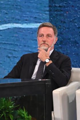 IPA89573869 - Milan, TV Show Che Tempo Che Fa - Nove. Pictured: Massimo Giannini  Copyright: xTe-Cox xComi Terenghix IPA89573869