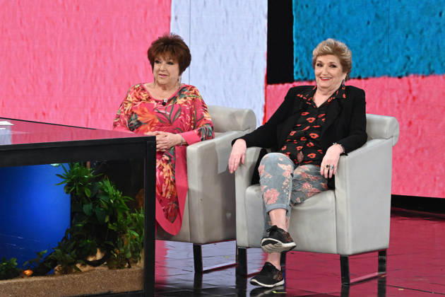 IPA89573966 - Milan, TV Show Che Tempo Che Fa - Nove. Pictured: Orietta Berti, Mara Maionchi  Copyright: xTe-Cox xComi Terenghix IPA89573966