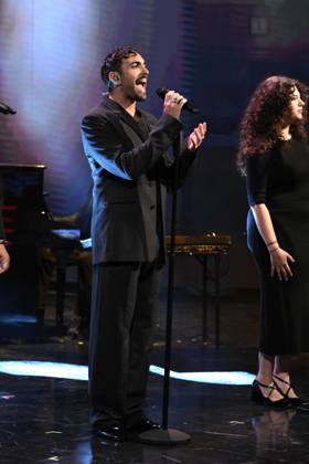 IPA89573969 - Milan, TV Show Che Tempo Che Fa - Nove. Pictured: Marco Mengoni  Copyright: xTe-Cox xComi Terenghix IPA89573969