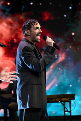 IPA89573975 - Milan, TV Show Che Tempo Che Fa - Nove. Pictured: Marco Mengoni  Copyright: xTe-Cox xComi Terenghix IPA89573975