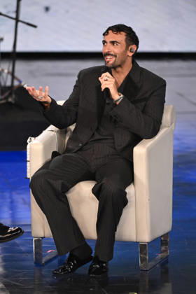 IPA89573992 - Milan, TV Show Che Tempo Che Fa - Nove. Pictured: Marco Mengoni  Copyright: xTe-Cox xComi Terenghix IPA89573992