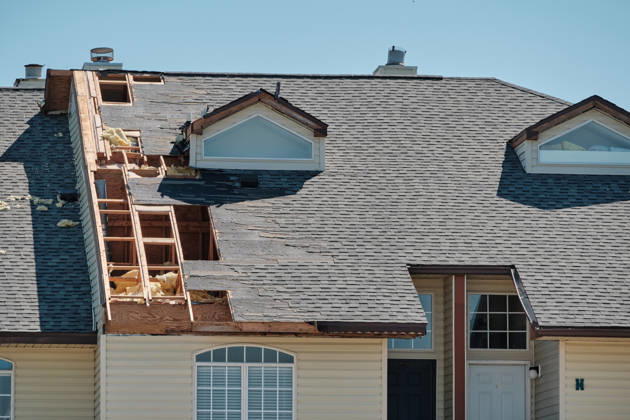 October 11, 2026, Pensacola Beach, Florida, U.S: October 11, 2026 Pensacola Beach, Florida USA: A damaged roof after the arrival of Hurricane Isaias. Pensacola Beach U.S - ZUMAa14_ 20261011_zaf_a14_024 Copyright: xDanxAndersonx