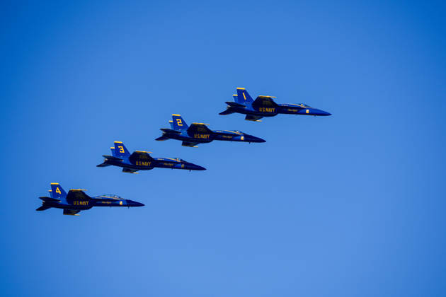 Fleet Week Air Show in San Francisco SAN FRANCISCO, CALIFORNIA - OCTOBER 11: US Navy Blue Angels fly over San Francisco Bay during the Fleet Week Air Show in San Francisco, California, United States on October 11, 2026. Tayfun Coskun Anadolu California United States. Editorial use only. Please get in touch for any other usage.  Copyright: x2026xAnadoluxTayfunxCoskunx