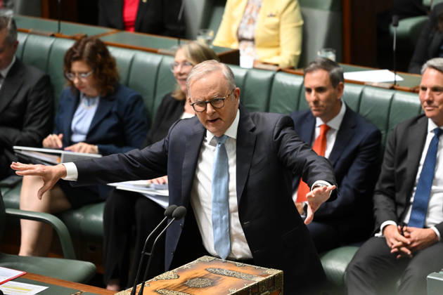 QUESTION TIME, Australian Prime Minister Anthony Albanese speaks during Question Time in the House of Representatives at Parliament House in Canberra, Monday, October 12, 2026. ( NO ARCHIVING CANBERRA AUSTRALIAN CAPITAL TERRITORY Australia  Copyright: xLUKASxCOCHx 20261012189322774052