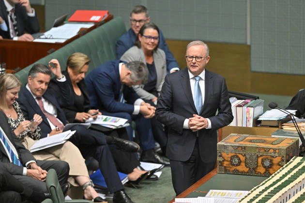 QUESTION TIME, Prime Minister Anthony Albanese during Question Time in the House of Representatives at Parliament House in Canberra, Monday, October 12, 2026. ( NO ARCHIVING CANBERRA AUSTRALIAN CAPITAL TERRITORY Australia  Copyright: xMICKxTSIKASx 20261012113728715715
