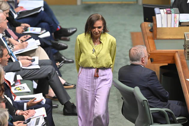 QUESTION TIME, Minister for Small Business Anne Aly during Question Time in the House of Representatives at Parliament House in Canberra, Monday, October 12, 2026. ( NO ARCHIVING CANBERRA AUSTRALIAN CAPITAL TERRITORY Australia  Copyright: xMICKxTSIKASx 20261012115327206480