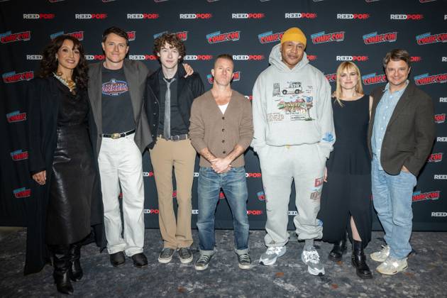 October 11, 2026, New York, New York, United States: (L-R) Jennifer Beals, Shane Harper, Devin Druid, Scott Caan, LL COOL J, Jacqueline Byers and Byron Balasco attend a panel discussion for CBS new series NCIS: NEW YORK.during New York Comic Con 2026 at The Jacob K. Javits Convention Center on October 11, 2026 in New York City. New York United States - ZUMAs197 20261011_aaa_s197_351 Copyright: xRonxAdarx