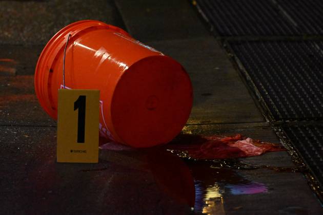 Man Killed After Assault Near Rainbow Station Sex Shop In Manhattan New York - 11 October 2026 NYPD officers work the scene outside Rainbow Station sex shop on 8th Avenue where a man died after reportedly being assaulted within the confines of the 10th precinct in Manhattan, New York, United States on Sunday, October 11, 2026. Sunday evening at approximately 9:10 pm the incident took place. Clothing, shoes and blood were discovered at the scene. The victim was taken to Bellevue Hospital where he was pronounced dead. There are no arrests and the investigation is ongoing by the NYPD. Manhattan United States Copyright: xKylexMazzax xSOPAxImagesx Kyle-Mazza-1458094