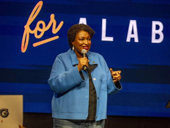 October 11, 2026, Huntsville, Alabama, USA: Political activist and former Georgia House of Representatives minority leader STACEY ABRAMS addresses a rally in support of Doug Jones candidacy for governor of Alabama. Huntsville USA - ZUMAd155 20261011_znp_d155_023 Copyright: xSuexDorfmanx