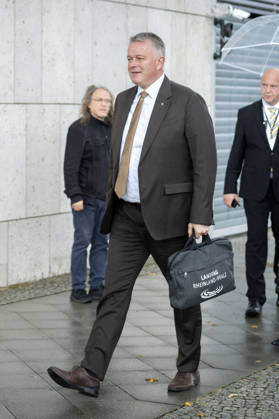 Gordon Schnieder bei der Ankunft zur Präsidiumsklausurtagung im Konrad-Adenauer-Haus. Berlin, 11.10.2026
