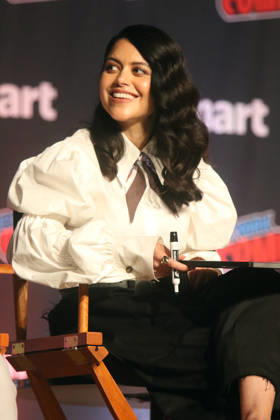 NEW YORK, NY- OCTOBER 11: Alyssa Diaz pictured at The Rookie panel during New York Comic Con 2026 at Javits Center on October 11, 2026 in New York City. Copyright: xRWx