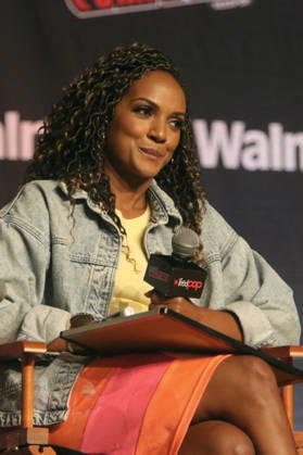 NEW YORK, NY- OCTOBER 11: Mekia Cox pictured at The Rookie panel during New York Comic Con 2026 at Javits Center on October 11, 2026 in New York City. Copyright: xRWx