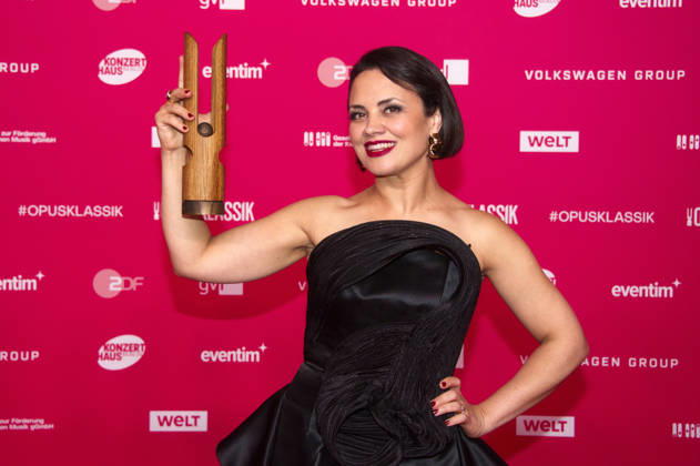 Katharina Konradi bei der Verleihung des Opus Klassik 2026 im Konzerthaus am Gendarmenmarkt. Berlin, 11.10.2026