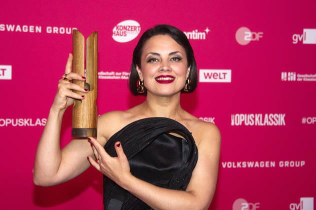 Katharina Konradi bei der Verleihung des Opus Klassik 2026 im Konzerthaus am Gendarmenmarkt. Berlin, 11.10.2026