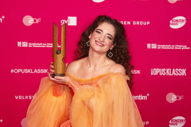 Shira Patchornik bei der Verleihung des Opus Klassik 2026 im Konzerthaus am Gendarmenmarkt. Berlin, 11.10.2026