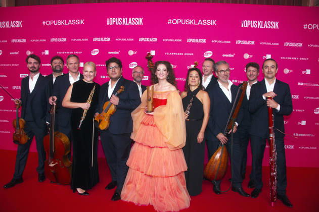 Shira Patchornik und CHAARTS Ensemble bei der Verleihung des Opus Klassik 2026 im Konzerthaus am Gendarmenmarkt. Berlin, 11.10.2026