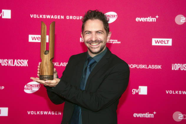 Gregor Mayrhofer bei der Verleihung des Opus Klassik 2026 im Konzerthaus am Gendarmenmarkt. Berlin, 11.10.2026