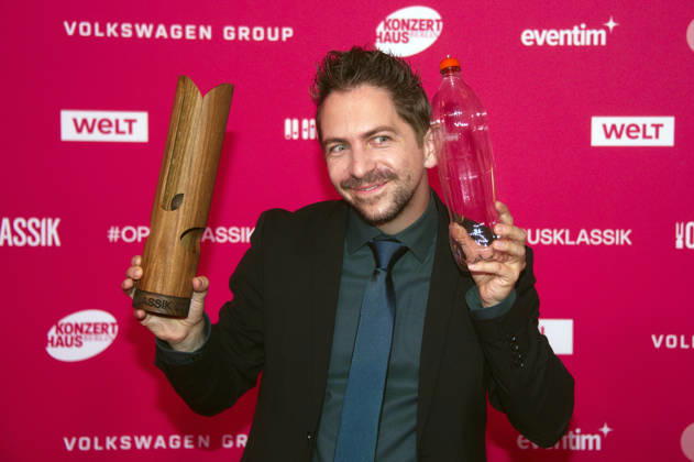 Gregor Mayrhofer bei der Verleihung des Opus Klassik 2026 im Konzerthaus am Gendarmenmarkt. Berlin, 11.10.2026