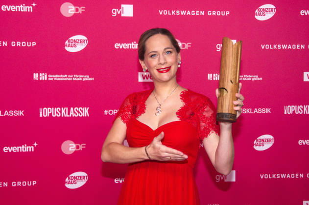 Anna Lucia Richter bei der Verleihung des Opus Klassik 2026 im Konzerthaus am Gendarmenmarkt. Berlin, 11.10.2026