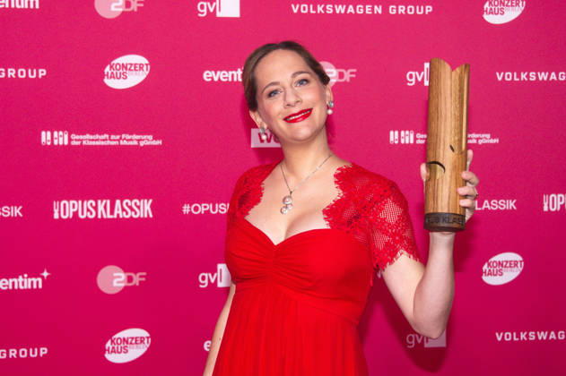 Anna Lucia Richter bei der Verleihung des Opus Klassik 2026 im Konzerthaus am Gendarmenmarkt. Berlin, 11.10.2026