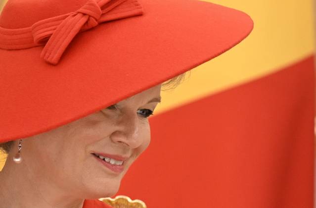 Queen Mathilde of Belgium pictured at a bilateral meeting at the official state visit of the Belgian King and Queen to Kazakhstan, on Monday 12 October 2026. The first State Visit of Belgium s royal couple in central Asia from 11 to 14 October 2026, aims to highlight bilateral cooperation in the economic, academic, and cultural fields.  JASPERxJACOBS 189531873