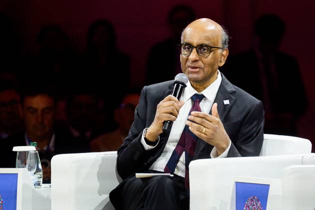 World Bank Group holds A.I. discussion during the Annual Meeting 2026 BANGKOK, THAILAND, OCTOBER 12, 2026: Singapore President, Tharman Shanmugaratnam takes part in Small AI: More and Better Jobs during the 2026 Annual Meetings of the International Monetary Fund and the World Bank Group in Bangkok. The session explores how affordable and accessible artificial intelligence can improve productivity and create jobs. Bangkok TH Copyright: x xWatsawatx James xKoktabtimx xJNAxPressx