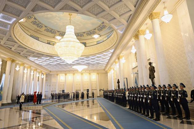 State Visit of King Philippe and Queen Mathilde to Kazakhstan (Day 2) ASTANA, KAZAKHSTAN - OCTOBER 12 : State Visit of King Philippe and Queen Mathilde to Kazakhstan (Day 2) : - Official welcoming ceremony at the Akorda Presidential Palace in the presence of Kassym-Jomart Tokaïev (President of Kazakhstan), on October 12, 2026 in Astana, Kazakhstan, 12 10 2026 Astana Kazakhstan  Copyright: xDidierxLebrunx