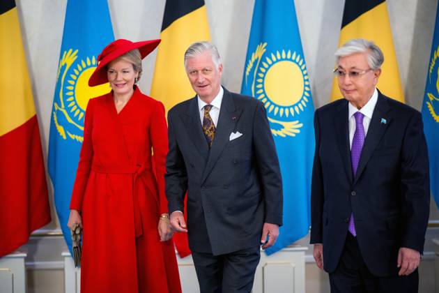 State Visit of King Philippe and Queen Mathilde to Kazakhstan (Day 2) ASTANA, KAZAKHSTAN - OCTOBER 12 : State Visit of King Philippe and Queen Mathilde to Kazakhstan (Day 2) : - Official welcoming ceremony at the Akorda Presidential Palace in the presence of Kassym-Jomart Tokaïev (President of Kazakhstan), on October 12, 2026 in Astana, Kazakhstan, 12 10 2026 Astana Kazakhstan  Copyright: xJasperxJacobsx