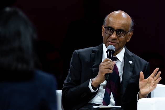 The IMF–World Bank Group Annual Meetings 2026 in Bangkok, Thailand. – 12 Oct 2026 Tharman Shanmugaratnam, President of Singapore, speaks at the World Bank Group s flagship forum, Small AI: More and Better Jobs, during the IMF–World Bank Group Annual Meetings 2026. The IMF–World Bank Group Annual Meetings 2026 will take place at the Queen Sirikit National Convention Center in Bangkok from October 12-18, 2026, drawing over 15,000 delegates from 191 member countries as Thailand hosts this prestigious event for the first time in 35 years. Bangkok Thailand Copyright: xPeeraponxBoonyakiatx xSOPAxImagesx Peerapon-Boonyakiat-1458112