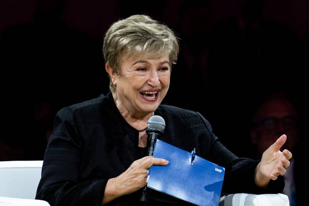 The IMF–World Bank Group Annual Meetings 2026 in Bangkok, Thailand. – 12 Oct 2026 Kristalina Georgieva, the International Monetary Fund (IMF) Managing Director, speaks at the World Bank Group s flagship forum, Small AI: More and Better Jobs, during the IMF–World Bank Group Annual Meetings 2026. The IMF–World Bank Group Annual Meetings 2026 will take place at the Queen Sirikit National Convention Center in Bangkok from October 12-18, 2026, drawing over 15,000 delegates from 191 member countries as Thailand hosts this prestigious event for the first time in 35 years. Bangkok Thailand Copyright: xPeeraponxBoonyakiatx xSOPAxImagesx Peerapon-Boonyakiat-1458115