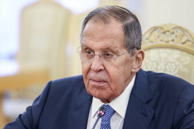 RUSSIA, MOSCOW - OCTOBER 12, 2026: Sergei Lavrov, Russia s Foreign Minister, attends a meeting with Youssef Rajji, Lebanon s Minister of Foreign Affairs and Emigrants, at the Reception House of the Foreign Ministry Moscow Russia - ZUMAt113 20261012_zaa_t113_054 Copyright: xArtyomxGeodakyanx