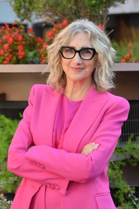 IPA89593322 - Rome: Rai Studios on Via Teulada. Photocall for the TV series Libera: The Case of Elena Palma. Pictured: Lunetta Savino  Copyright: xMaurizioxD Avanzox xMaurizioxDxAvanzox IPA89593322