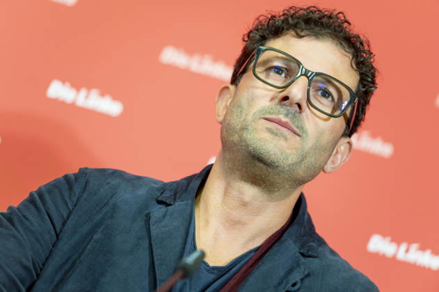 Luigi Pantisano EUR, Deutschland, Berlin, 12.10.2026: Pressekonferenz von Luigi Pantisano Vorsitzender der Partei Die Linke im Karl-Liebknecht-Haus zu aktuellen Themen.