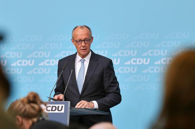 Berlin, Deutschland, 12.10.2026: Konrad-Adenauer-Haus: Pressekonferenz in der CDU-Bundesgeschäftsstelle nach Bundesvorstandssitzung: Bundeskanzler Friedrich Merz (CDU) Copyright: xdtsxNachrichtenagenturx dts_138258