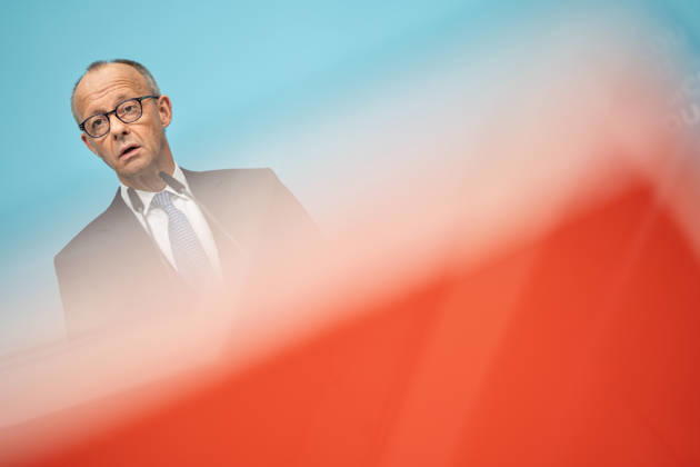Bundeskanzler Friedrich Merz bei der Abschlusspressekonferenz;Präsidiumsklausurtagung der CDU Deutschlands in Berlin, Oktober 2026, Berlin Berlin Deutschland Konrad-Adenauer-Haus