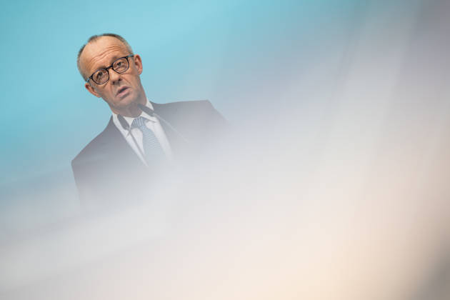 Bundeskanzler Friedrich Merz bei der Abschlusspressekonferenz;Präsidiumsklausurtagung der CDU Deutschlands in Berlin, Oktober 2026, Berlin Berlin Deutschland Konrad-Adenauer-Haus