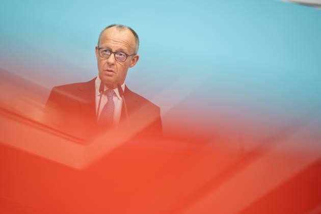Bundeskanzler Friedrich Merz bei der Abschlusspressekonferenz;Präsidiumsklausurtagung der CDU Deutschlands in Berlin, Oktober 2026, Berlin Berlin Deutschland Konrad-Adenauer-Haus