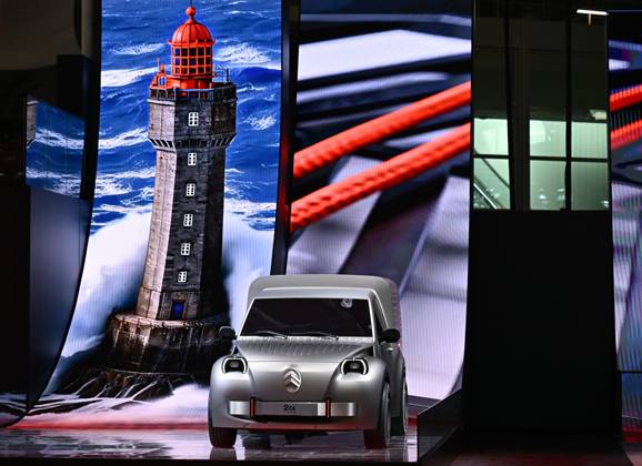 2026 PARIS AUTO SHOW PHOTOPQR OUEST FRANCE Franck Dubray Paris, October 12, 2026 Paris Auto Show at Porte de Versailles, Paris Citroën booth featuring the new 2CV Photo by Franck Dubray, October 12, 2026 Paris Auto Show Paris, France  Copyright: xPHOTOPQR OUESTxFRANCE MAXPPPxFranckxDubrayx 20261012OFR0419 20261012OFR0419