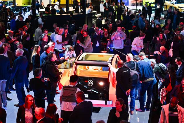 2026 PARIS AUTO SHOW PHOTOPQR OUEST FRANCE Franck Dubray Paris, October 12, 2026 Paris Auto Show at Porte de Versailles, Citroën booth featuring the new 2CV Photo by Franck Dubray, October 12, 2026 Paris Auto Show Paris, France  Copyright: xPHOTOPQR OUESTxFRANCE MAXPPPxFranckxDubrayx 20261012OFR0425 20261012OFR0425
